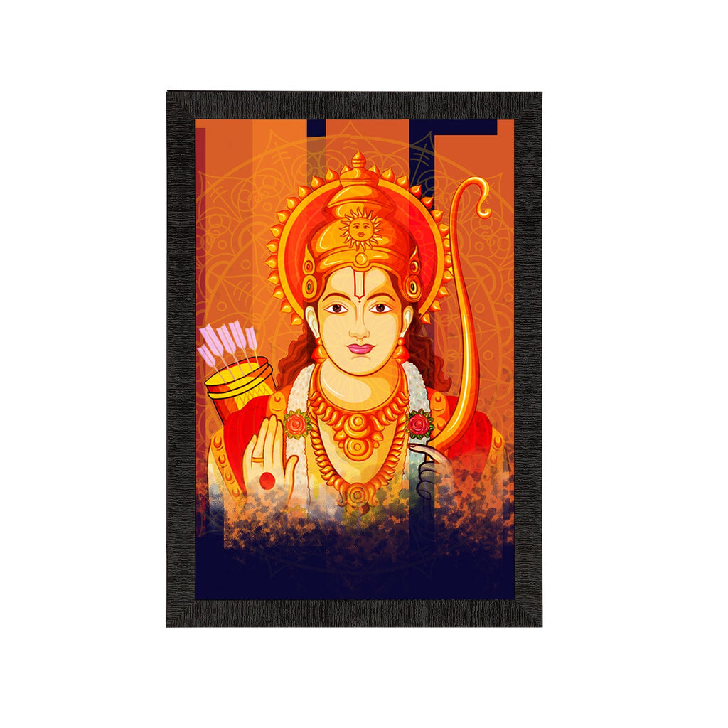 Lord Ram Painting Digital Printed Religious Wall Art Kafalo