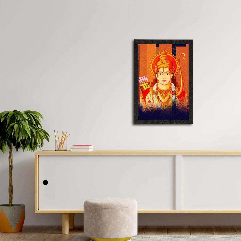 Lord Ram Painting Digital Printed Religious Wall Art Kafalo