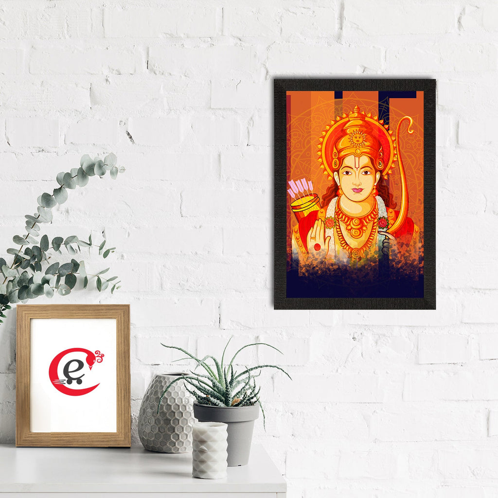 Lord Ram Painting Digital Printed Religious Wall Art Kafalo