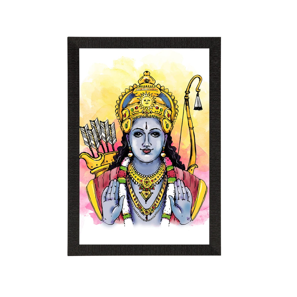 Lord Ram Painting Digital Printed Religious Wall Art Kafalo