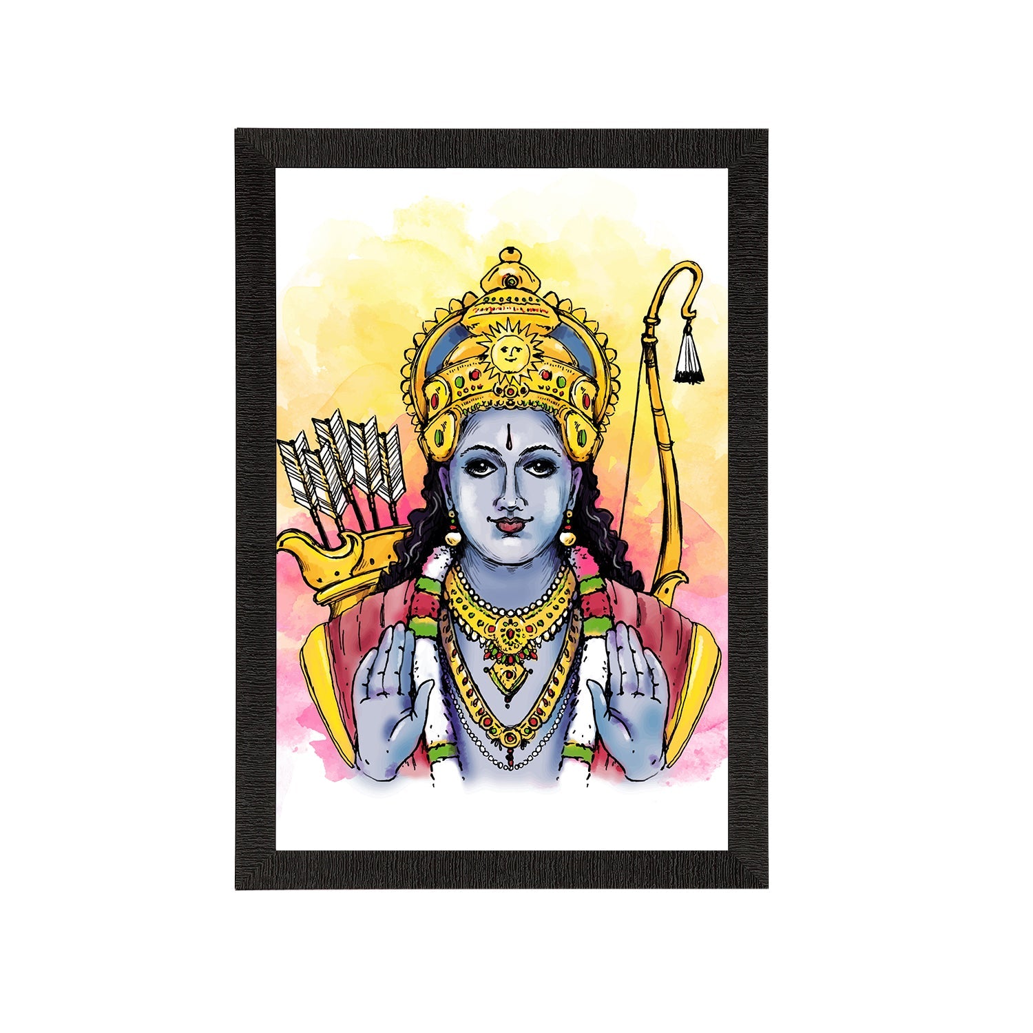 Lord Ram Painting Digital Printed Religious Wall Art Kafalo