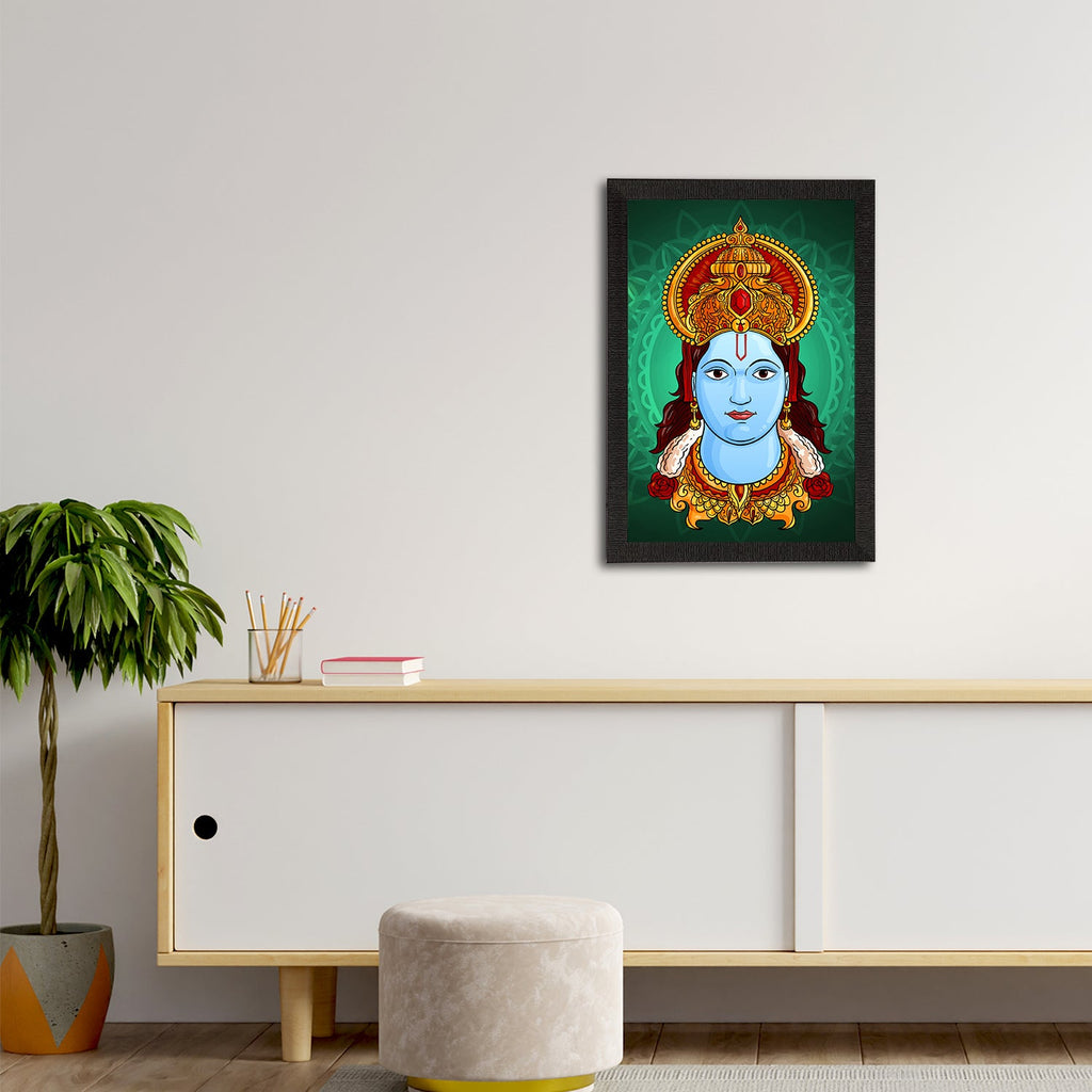 Lord Ram Painting Digital Printed Religious Wall Art Kafalo