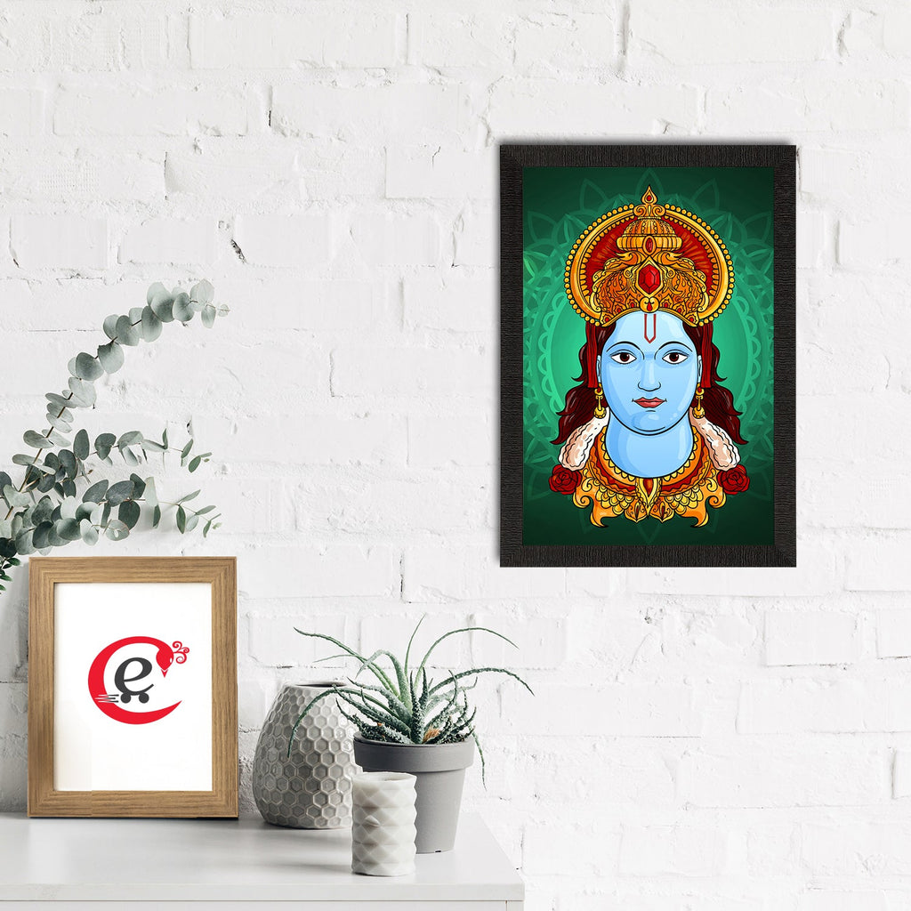 Lord Ram Painting Digital Printed Religious Wall Art Kafalo