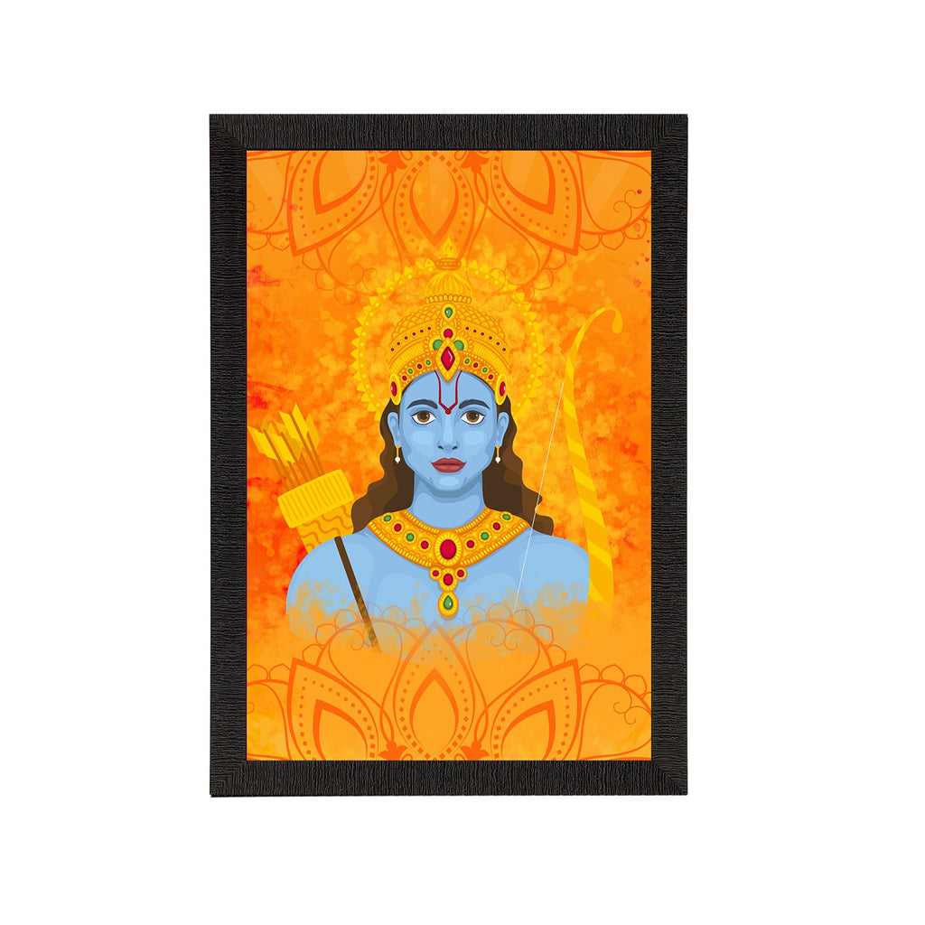 Lord Ram Painting Digital Printed Religious Wall Art Kafalo