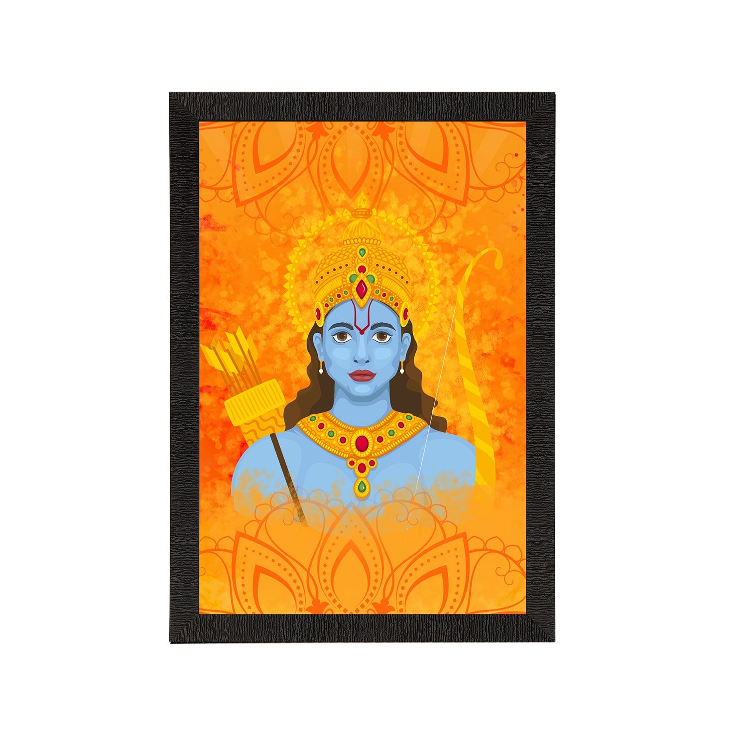 Lord Ram Painting Digital Printed Religious Wall Art Kafalo