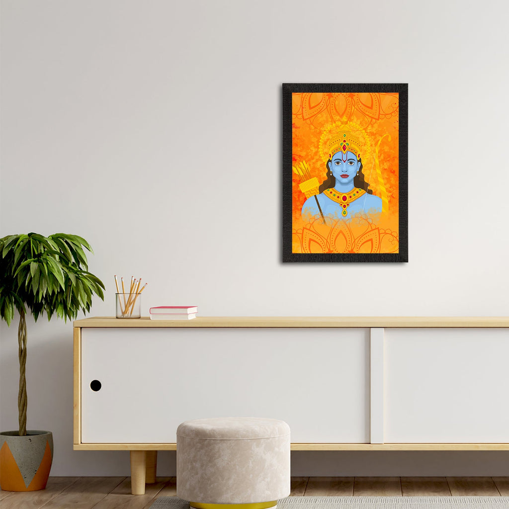 Lord Ram Painting Digital Printed Religious Wall Art Kafalo