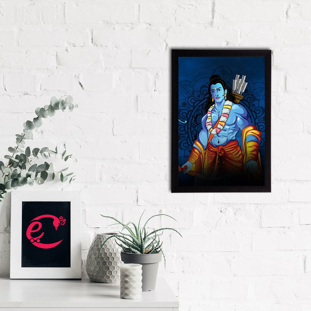 Lord Ram Painting Digital Printed Religious Wall Art Kafalo