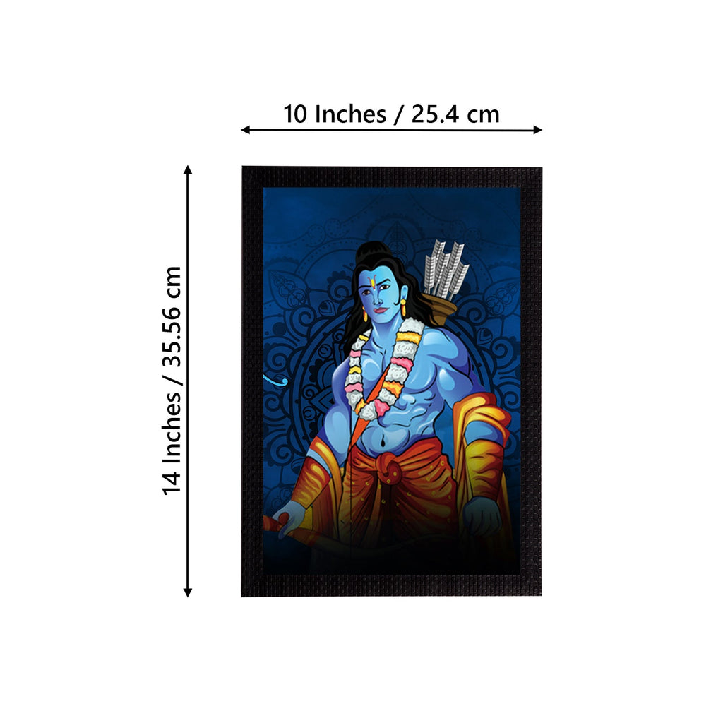 Lord Ram Painting Digital Printed Religious Wall Art Kafalo
