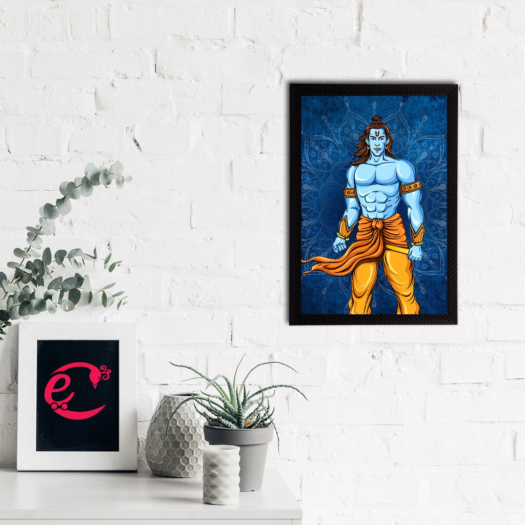 Lord Ram Painting Digital Printed Religious Wall Art Kafalo