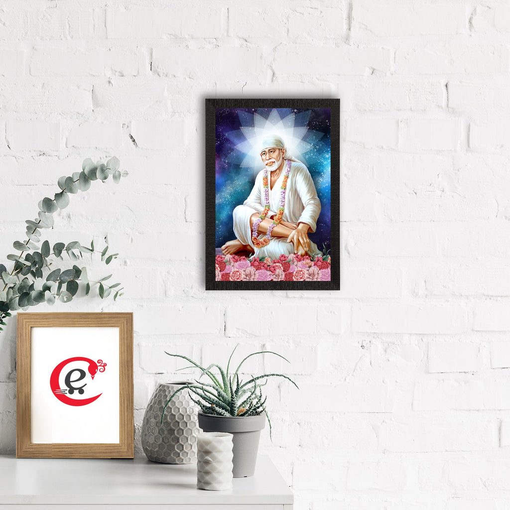 Sai Baba Satin Matt Texture UV Art Painting Kafalo