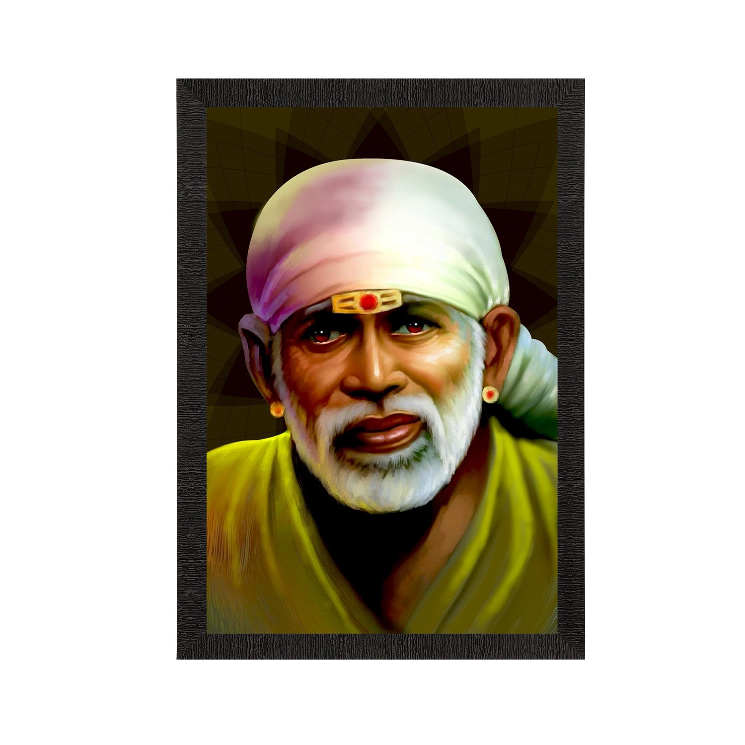 Sai Baba Satin Matt Texture UV Art Painting Kafalo