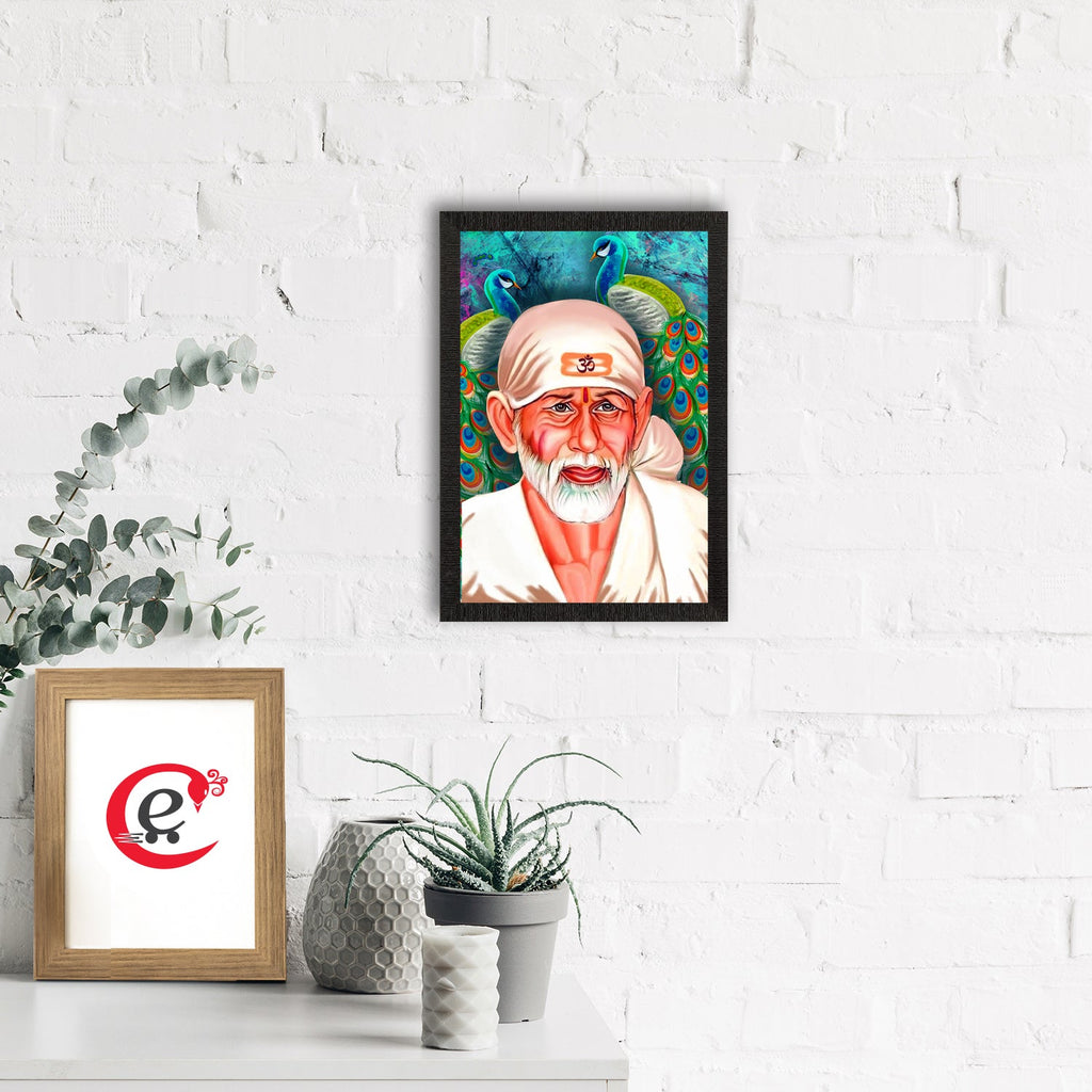 Sai Baba Satin Matt Texture UV Art Painting Kafalo
