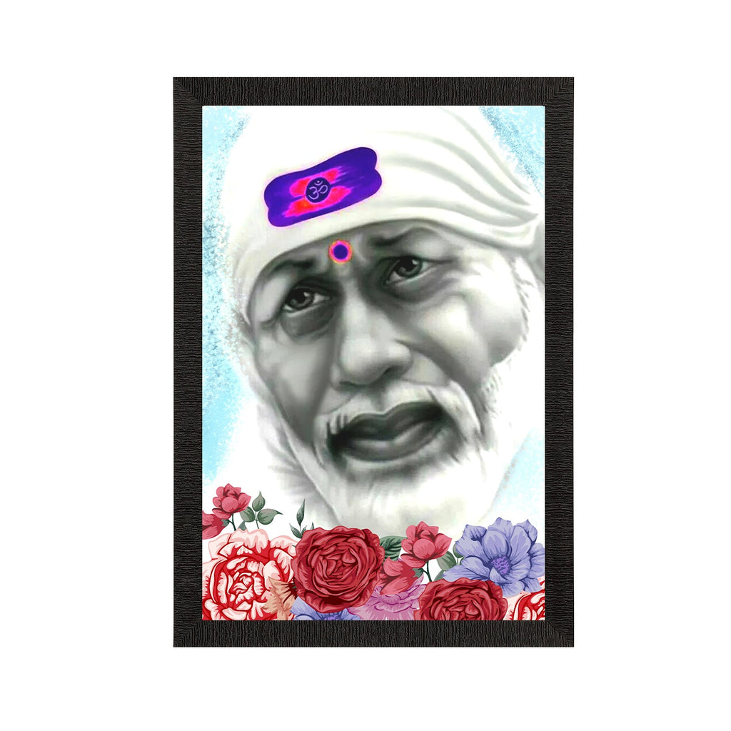 Sai Baba Satin Matt Texture UV Art Painting Kafalo