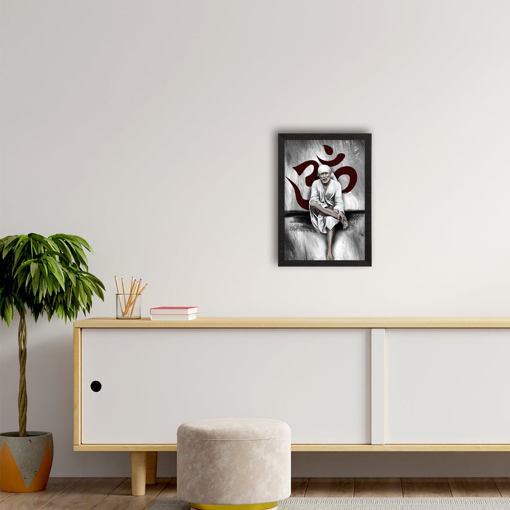 Sai Baba Satin Matt Texture UV Art Painting Kafalo