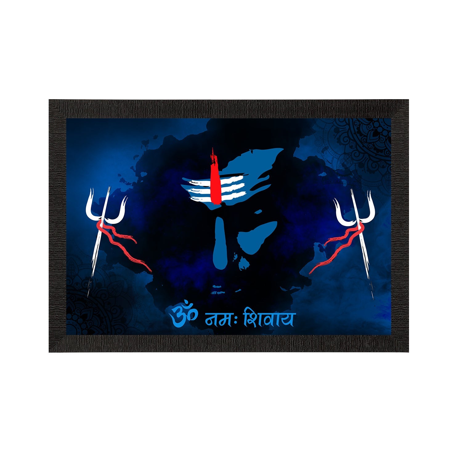 Lord Shiva Satin Matt Texture UV Art Painting Kafalo