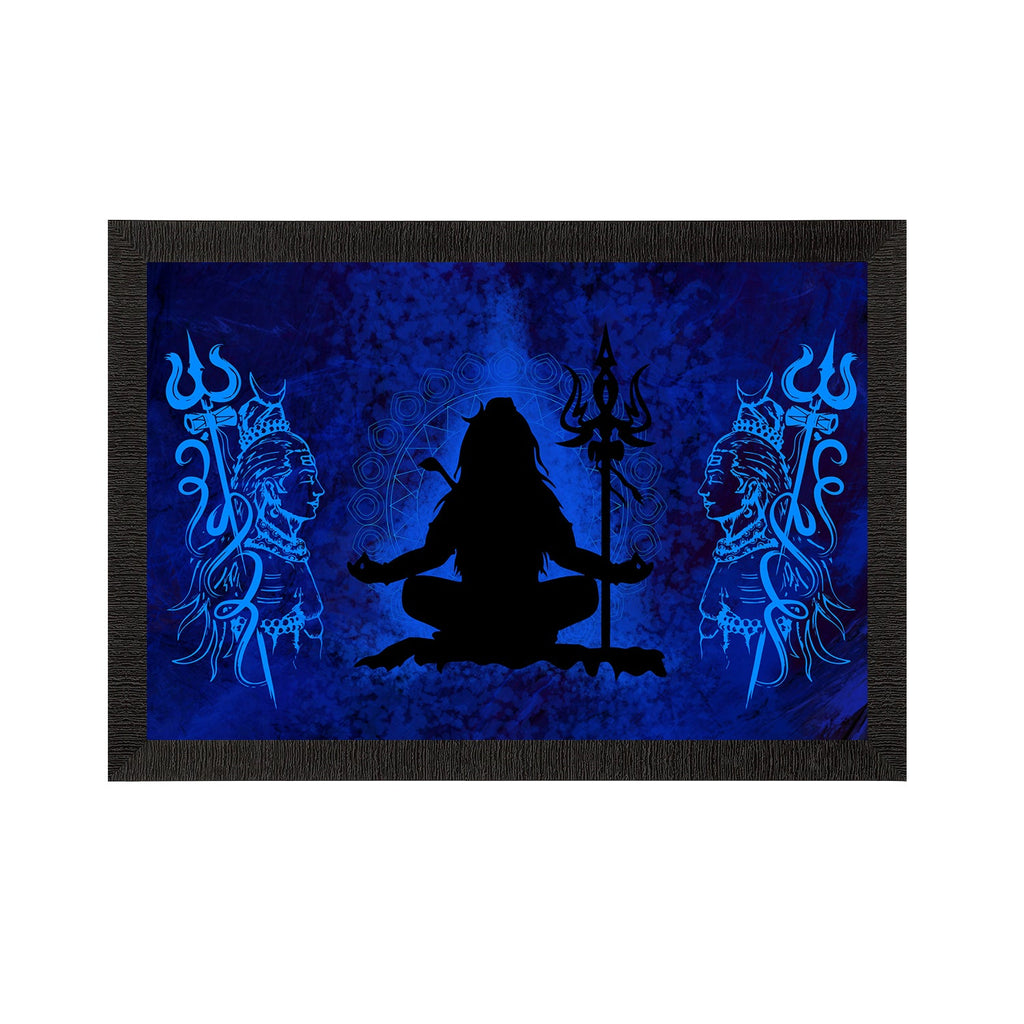 Lord Shiva Satin Matt Texture UV Art Painting Kafalo