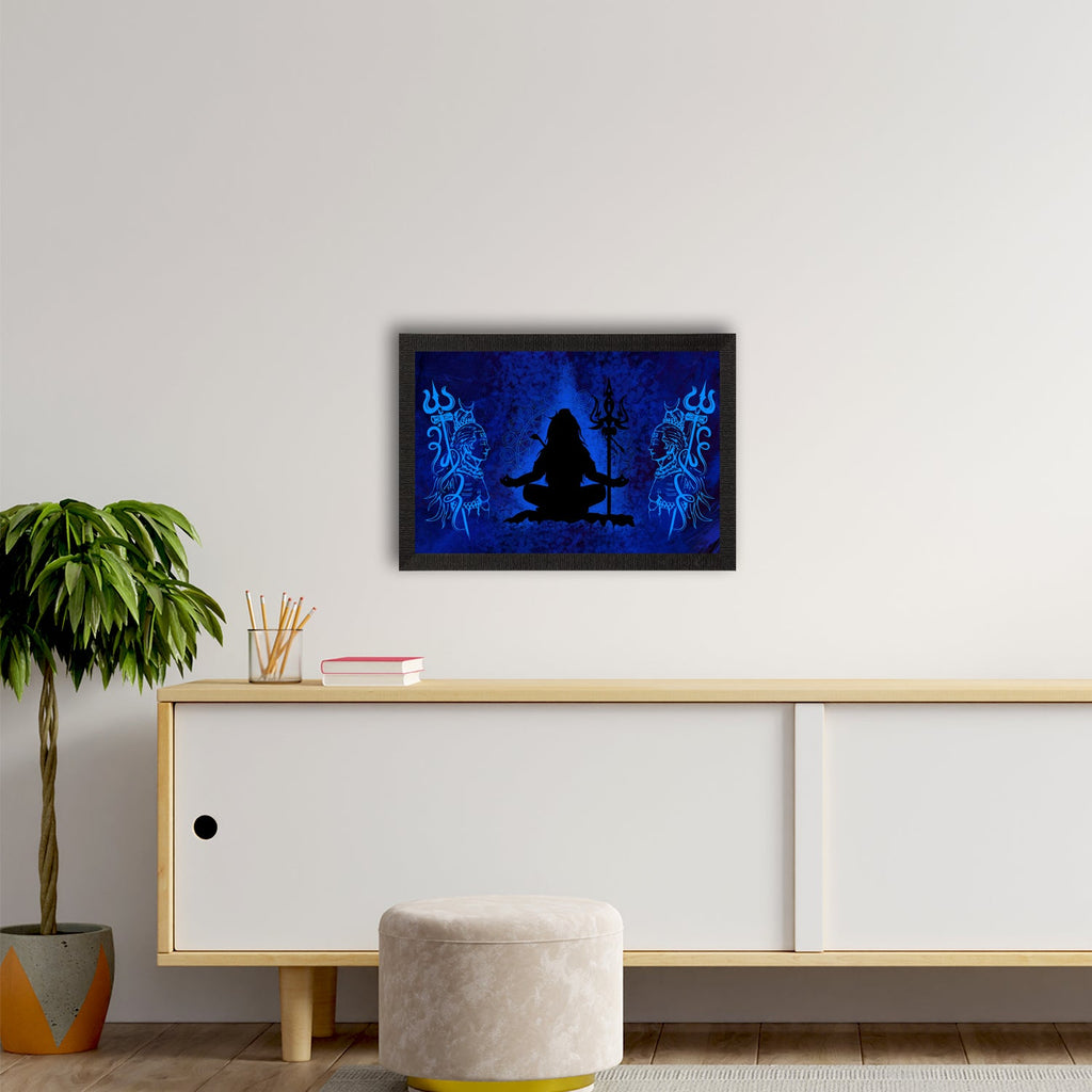 Lord Shiva Satin Matt Texture UV Art Painting Kafalo