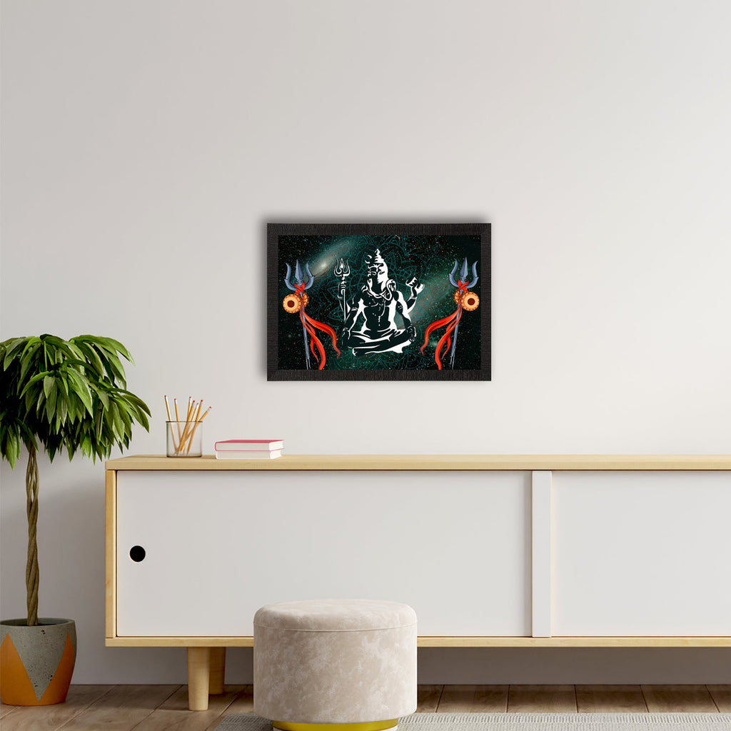Lord Shiva Satin Matt Texture UV Art Painting Kafalo