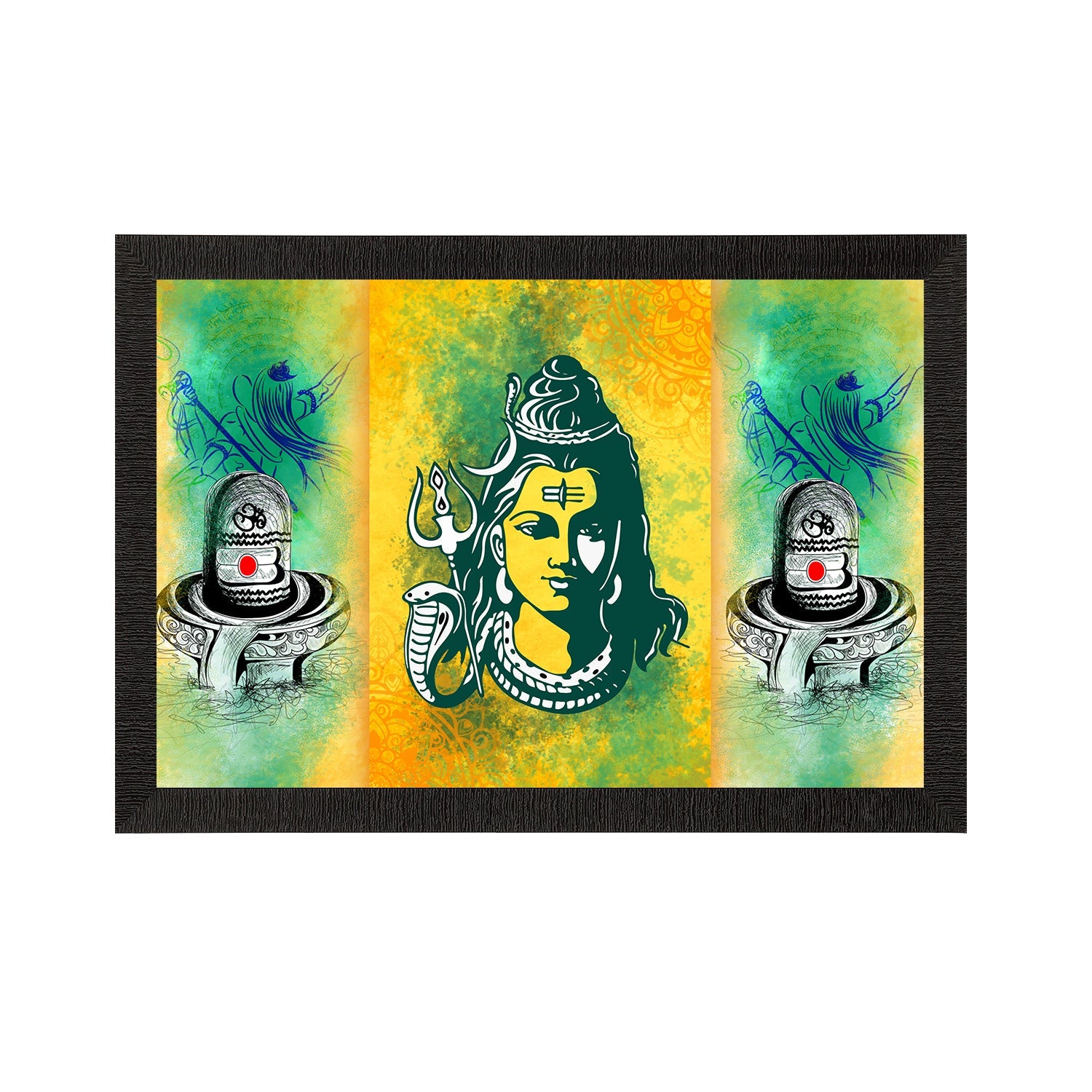 Lord Shiva Satin Matt Texture UV Art Painting Kafalo