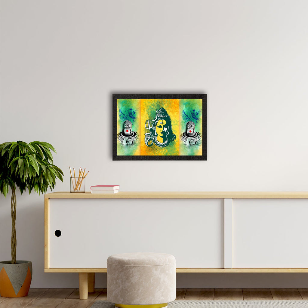 Lord Shiva Satin Matt Texture UV Art Painting Kafalo