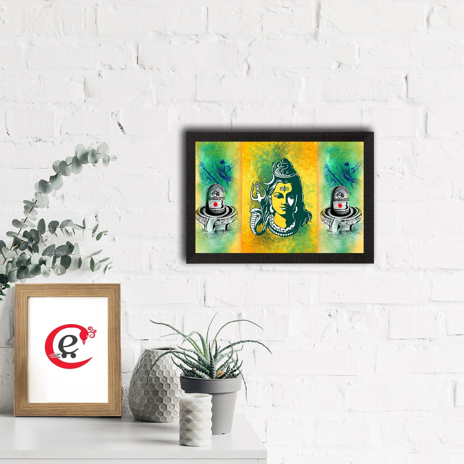 Lord Shiva Satin Matt Texture UV Art Painting Kafalo