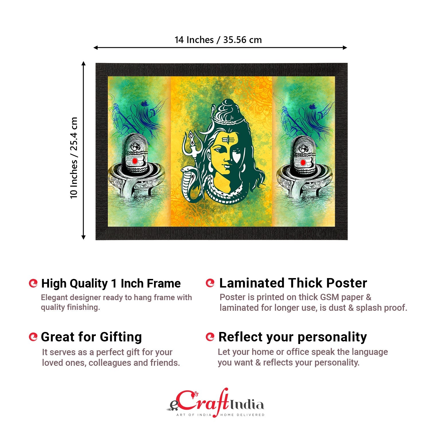 Lord Shiva Satin Matt Texture UV Art Painting Kafalo