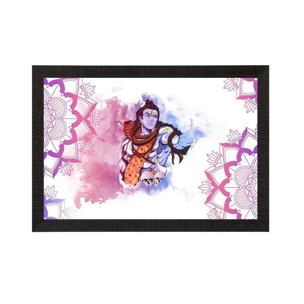 Lord Shiva Painting Digital Printed Religious Wall Art Kafalo
