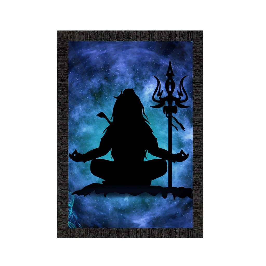 Lord Shiva Painting Digital Printed Religious Wall Art Kafalo