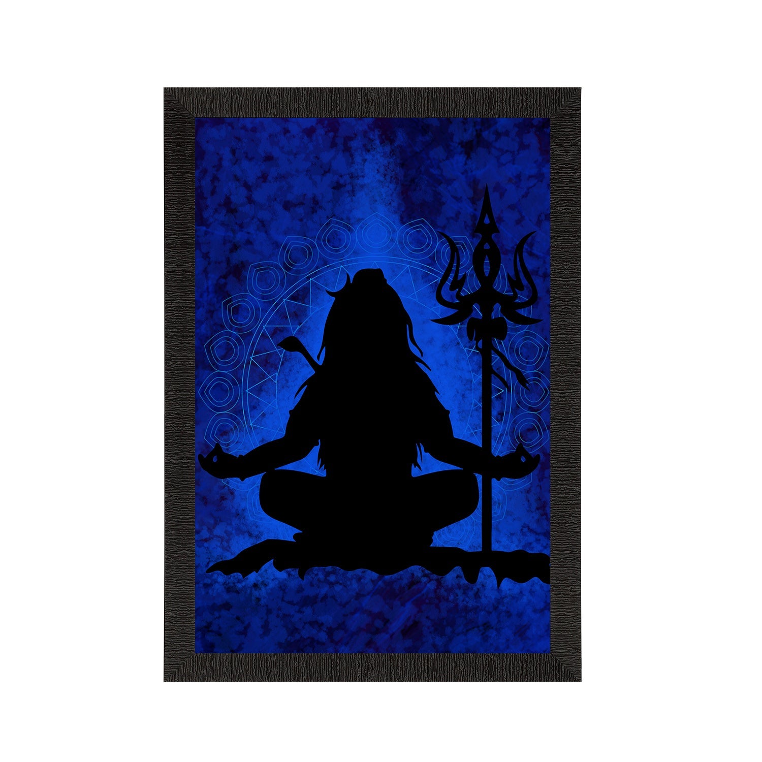 Lord Shiva Painting Digital Printed Religious Wall Art Kafalo