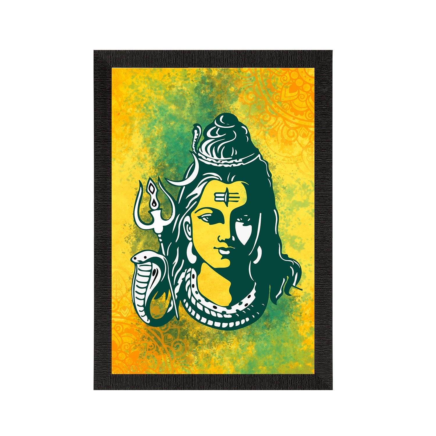 Lord Shiva Painting Digital Printed Religious Wall Art Kafalo