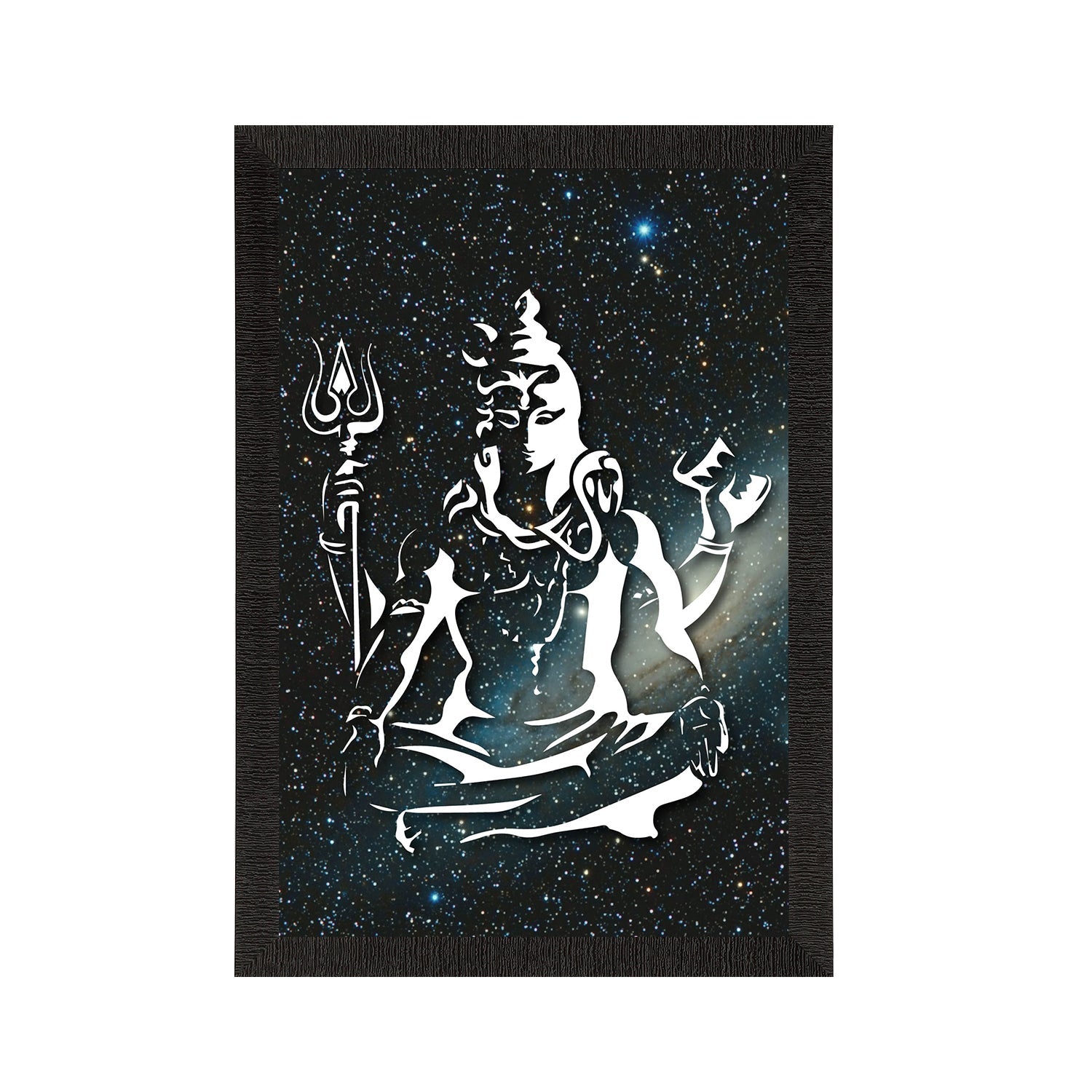 Lord Shiva Painting Digital Printed Religious Wall Art Kafalo