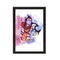 Lord Shiva Painting Digital Printed Religious Wall Art Kafalo