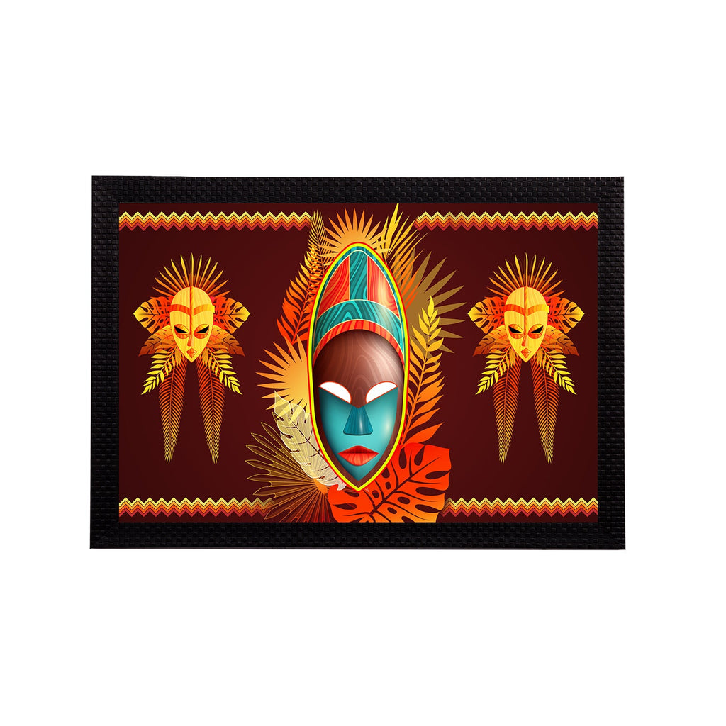 Tribal Theme Satin Matt Texture UV Art Painting Kafalo