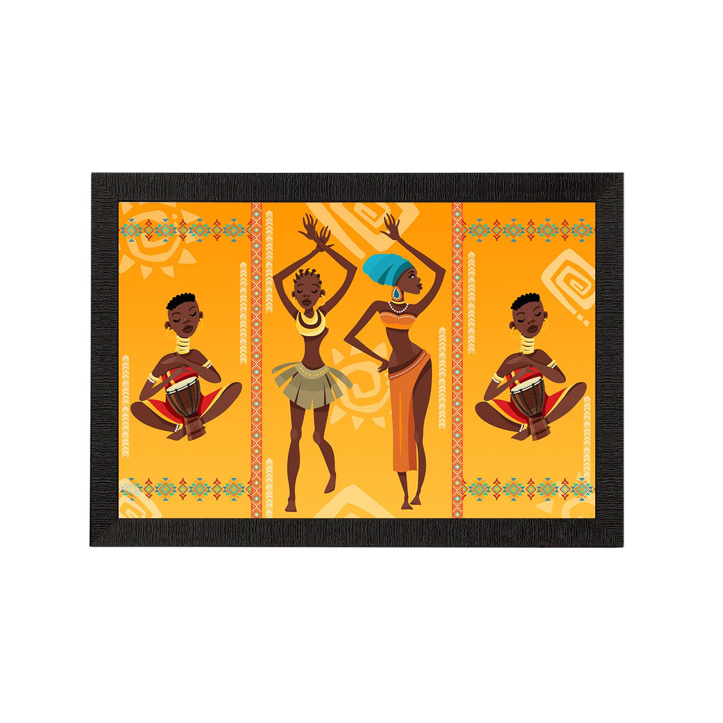 Tribal Theme Satin Matt Texture UV Art Painting Kafalo