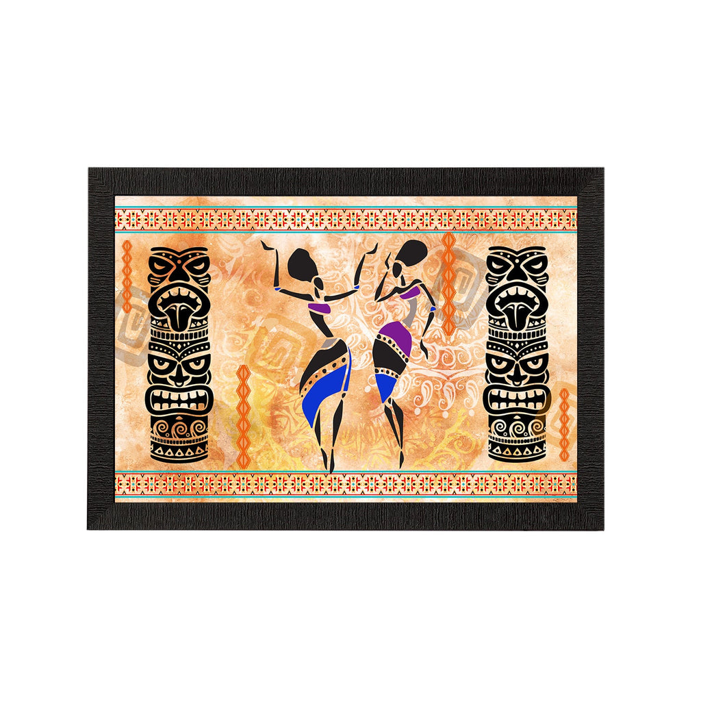 Tribal Theme Satin Matt Texture UV Art Painting Kafalo