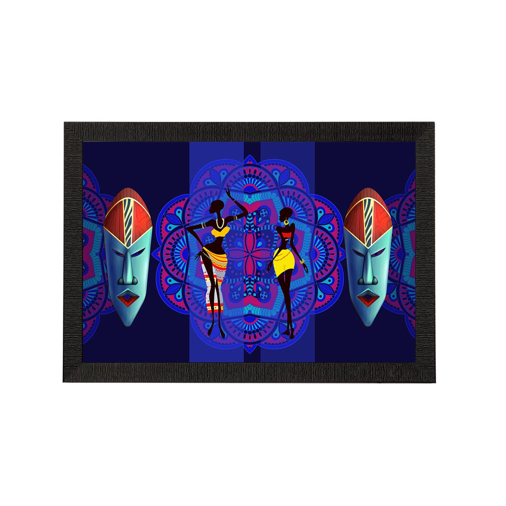 Tribal Theme Satin Matt Texture UV Art Painting Kafalo