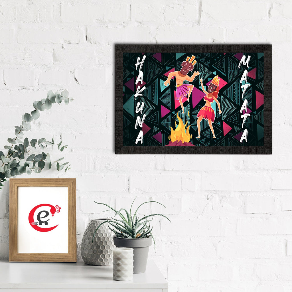 Tribal Theme Satin Matt Texture UV Art Painting Kafalo