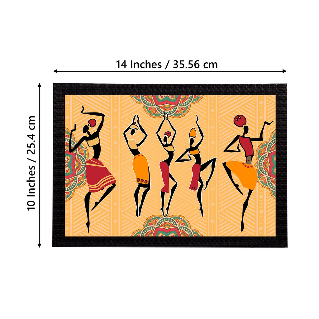 Tribal Theme Satin Matt Texture UV Art Painting Kafalo