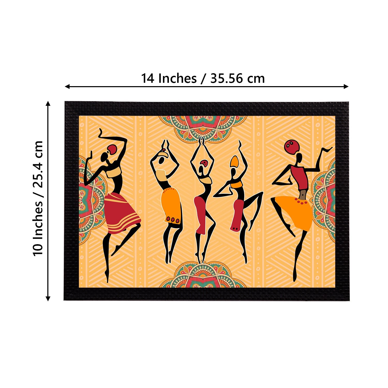 Tribal Theme Satin Matt Texture UV Art Painting Kafalo