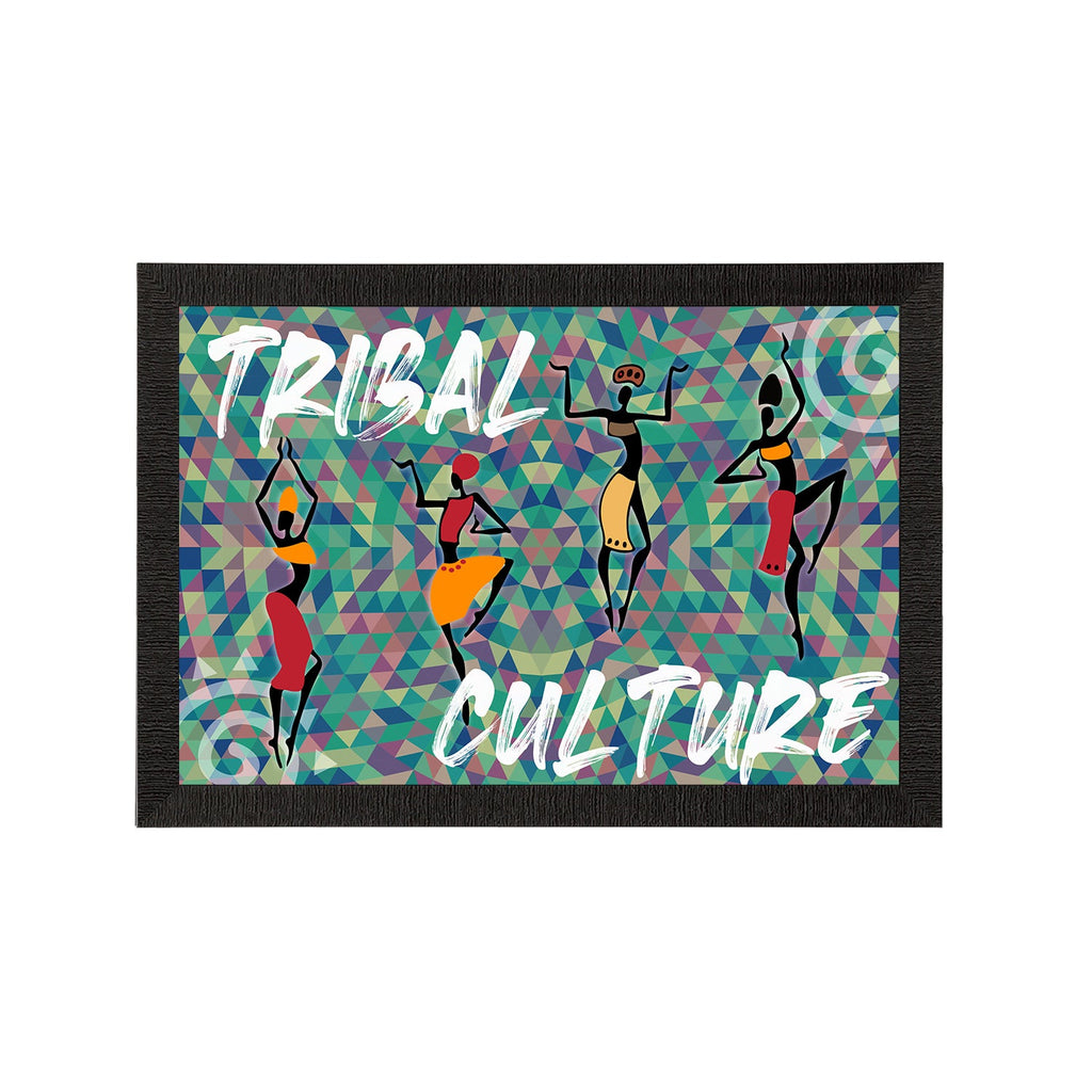 Tribal Theme Satin Matt Texture UV Art Painting Kafalo