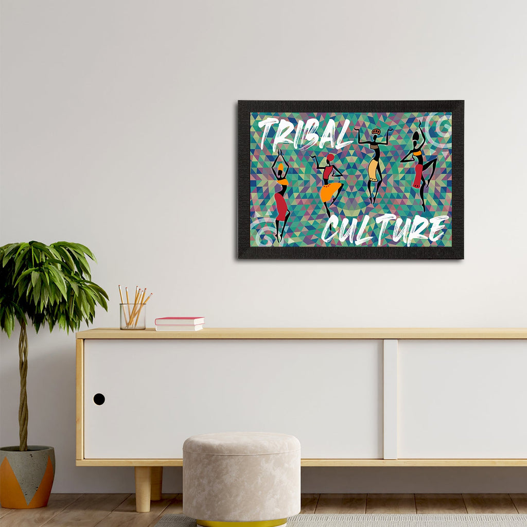 Tribal Theme Satin Matt Texture UV Art Painting Kafalo