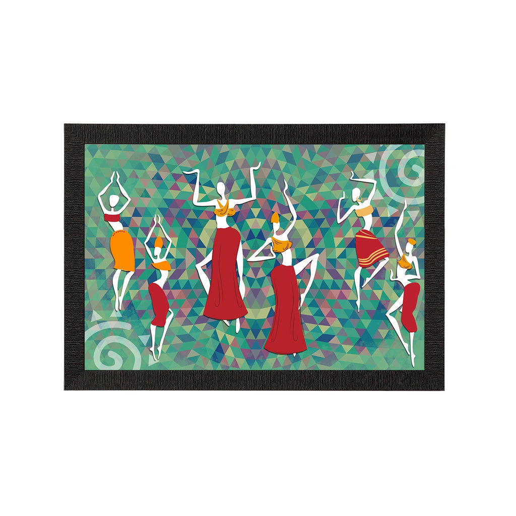 Tribal Theme Satin Matt Texture UV Art Painting Kafalo