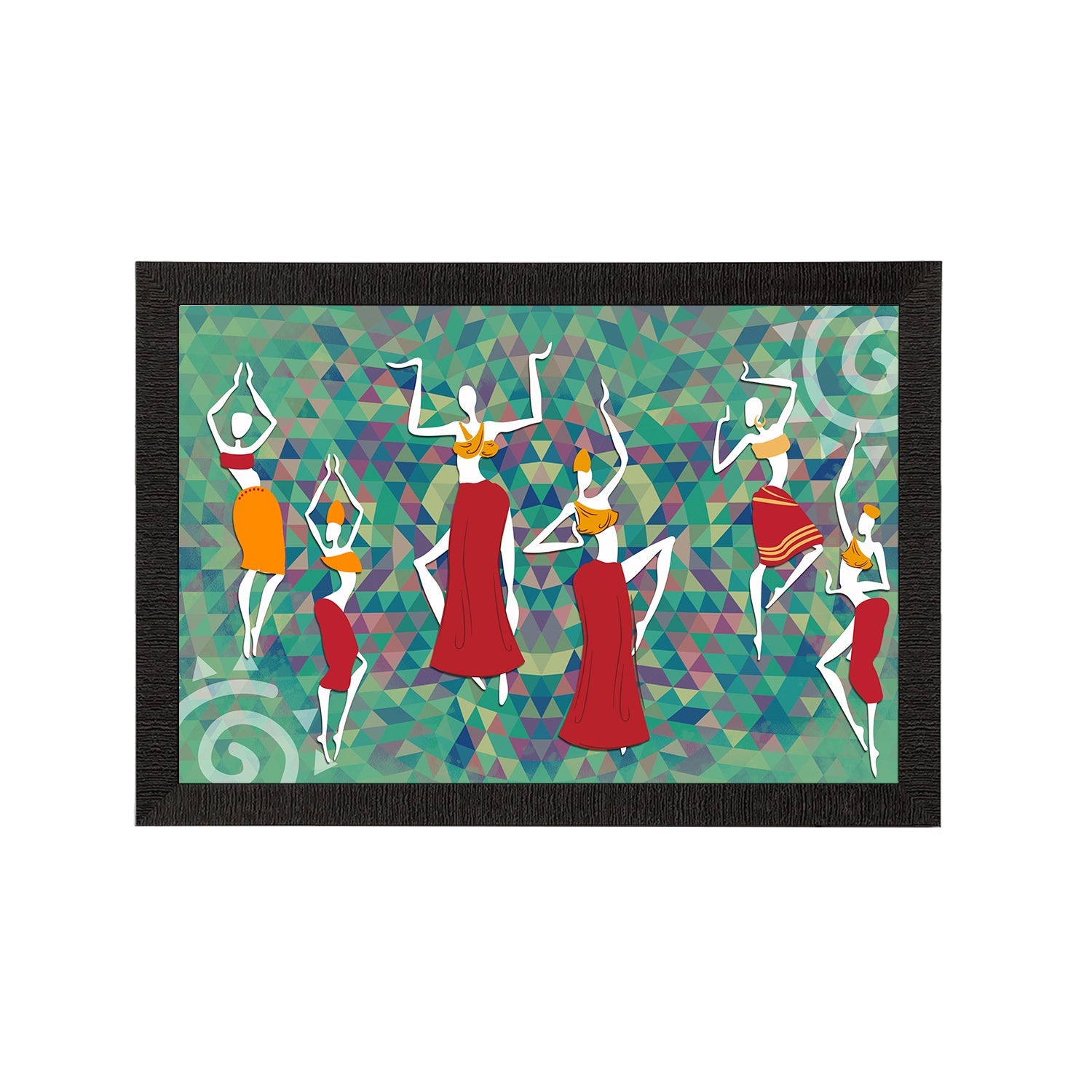 Tribal Theme Satin Matt Texture UV Art Painting Kafalo