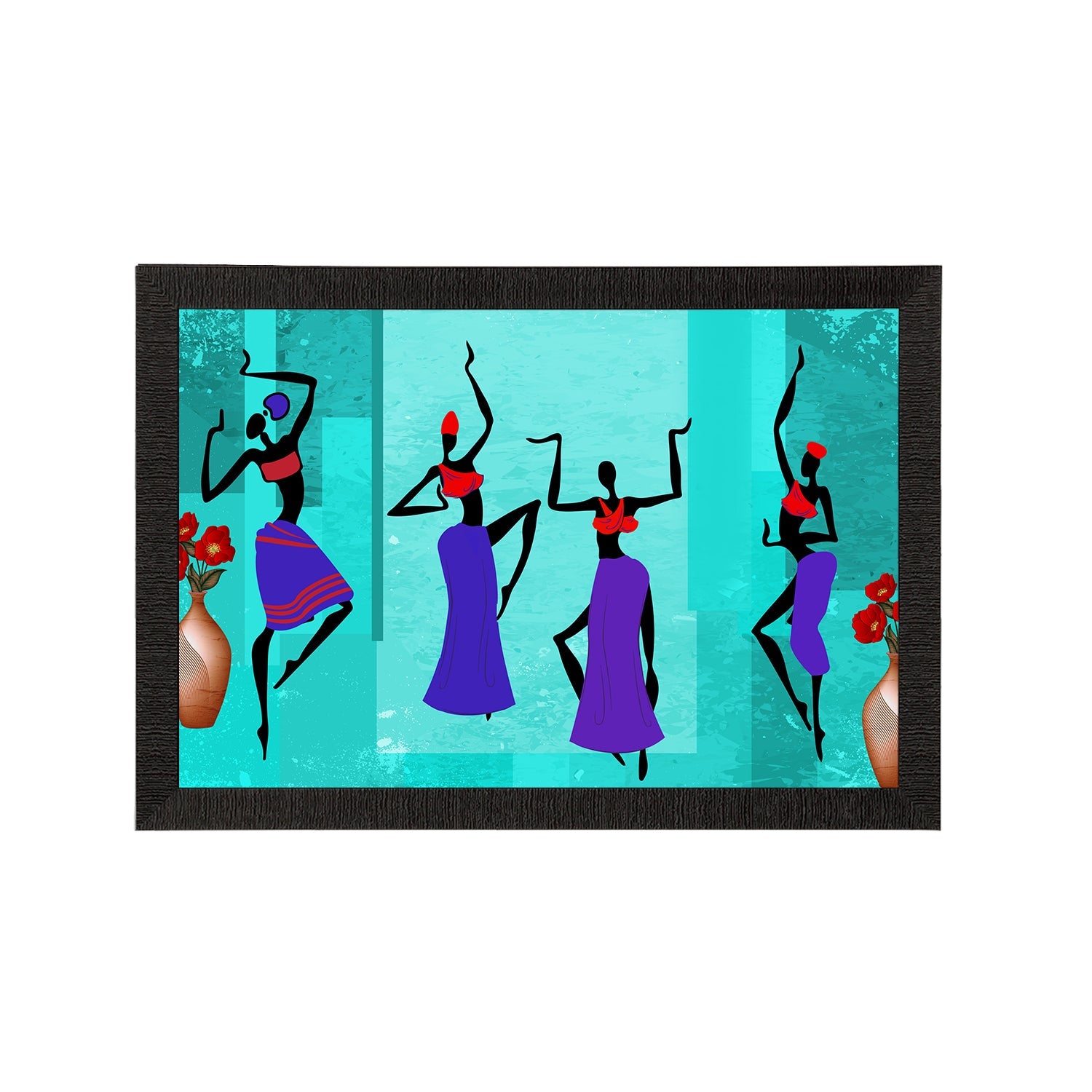 Tribal Theme Satin Matt Texture UV Art Painting Kafalo