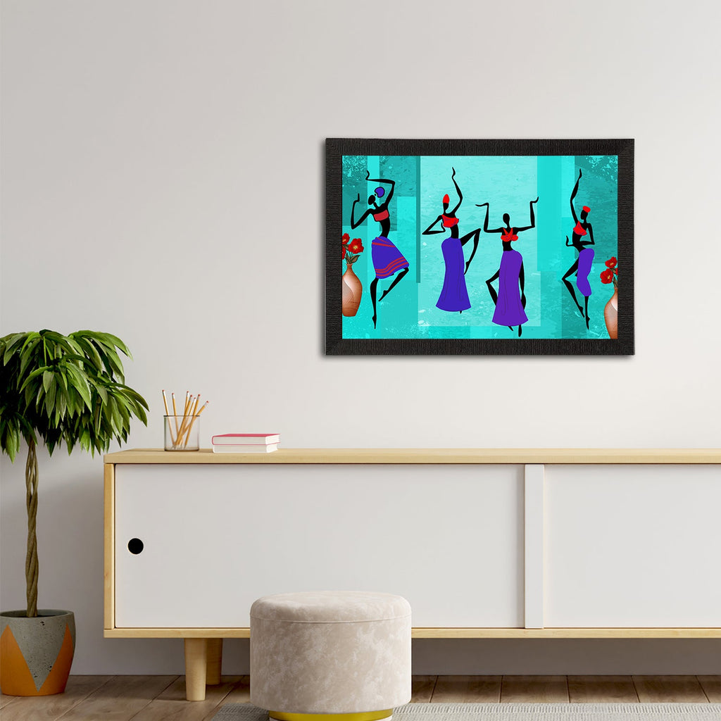 Tribal Theme Satin Matt Texture UV Art Painting Kafalo