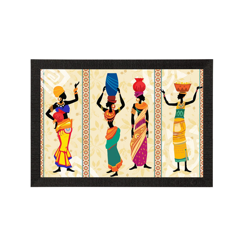 Tribal Theme Satin Matt Texture UV Art Painting Kafalo