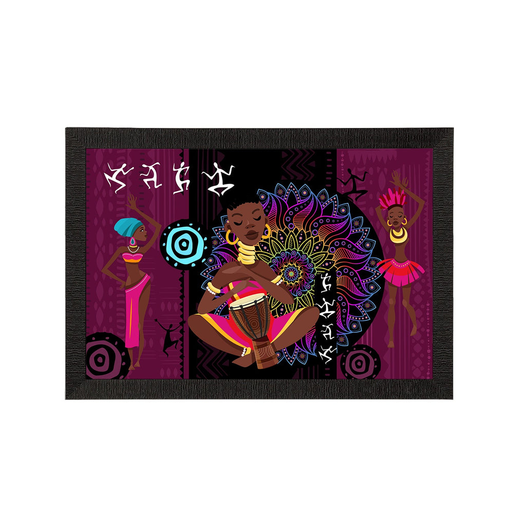 Tribal Theme Satin Matt Texture UV Art Painting Kafalo