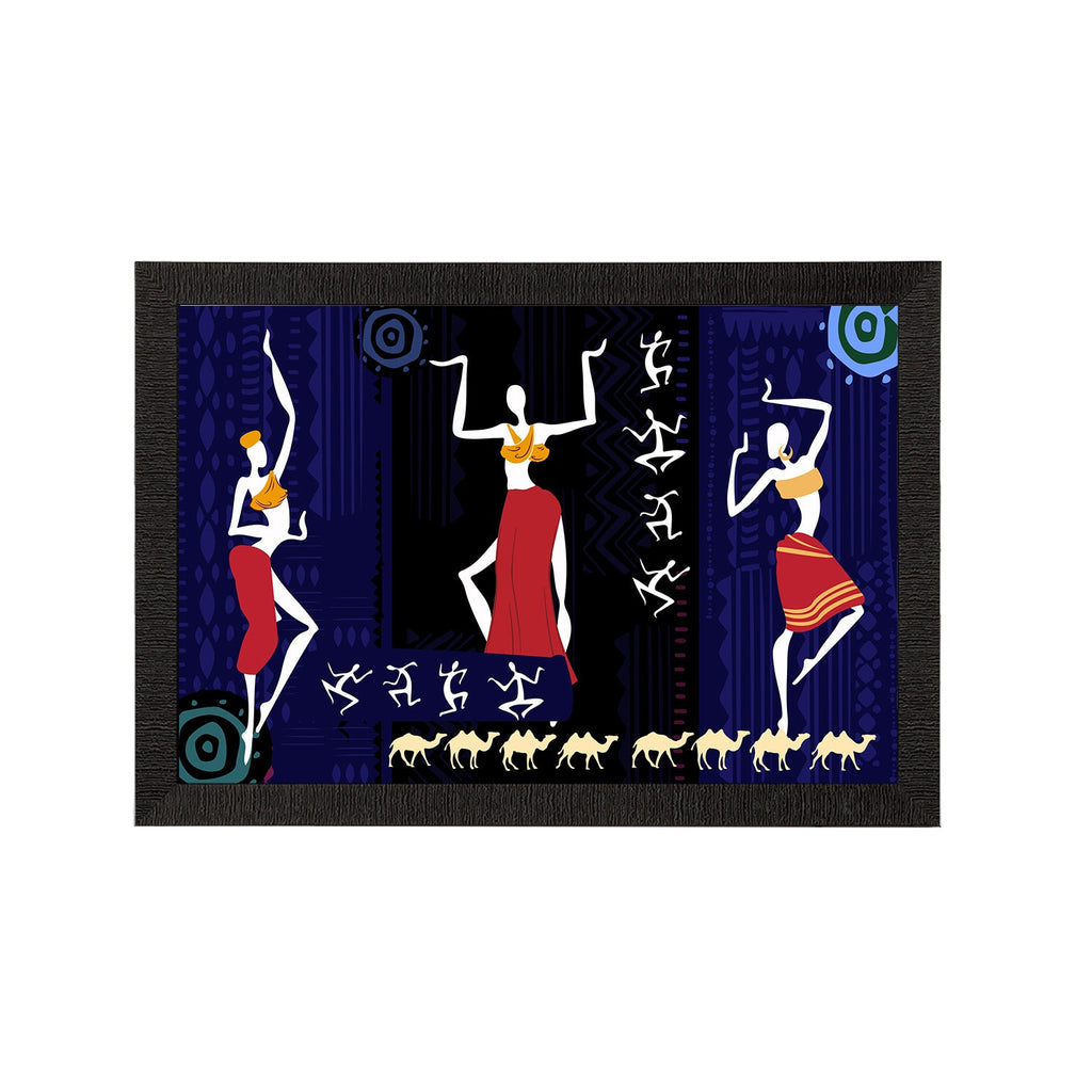 Tribal Theme Satin Matt Texture UV Art Painting Kafalo