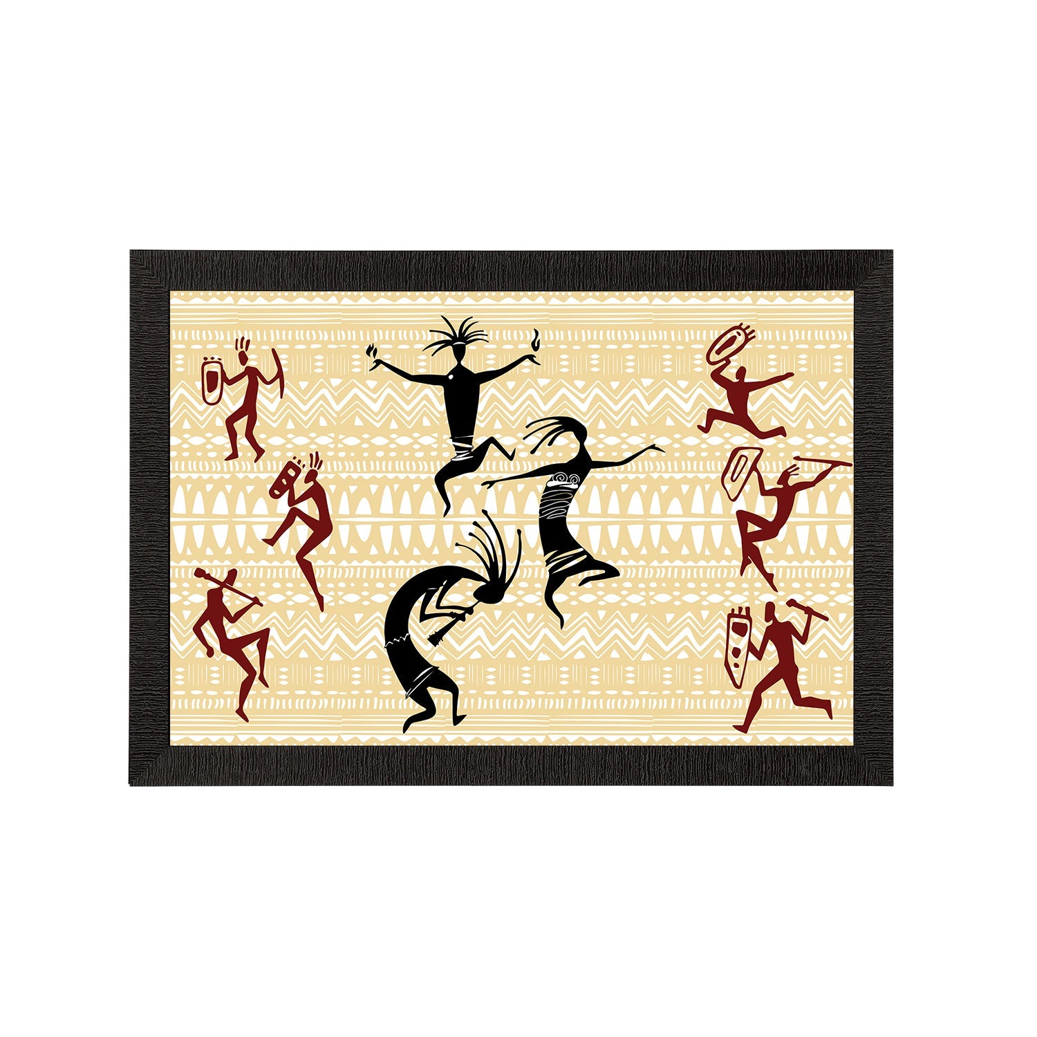 Tribal Theme Satin Matt Texture UV Art Painting Kafalo