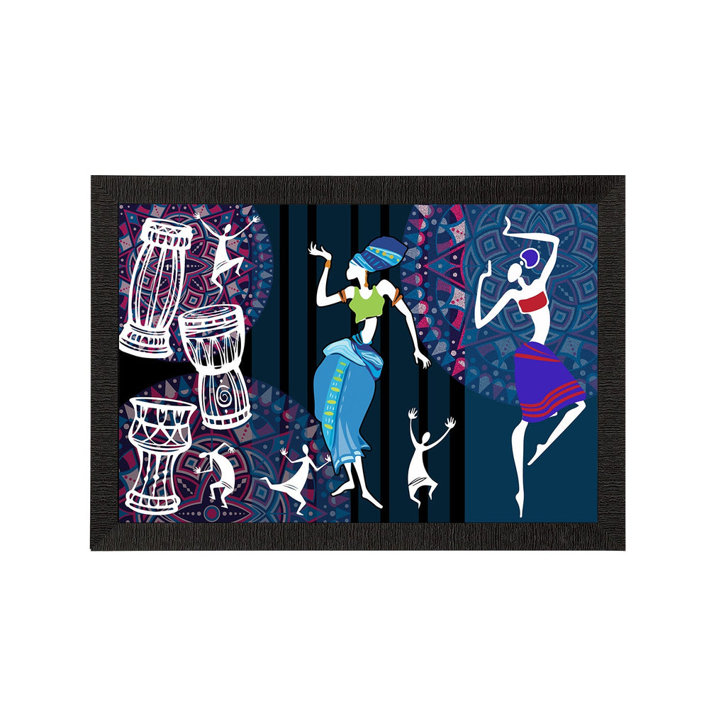 Tribal Theme Satin Matt Texture UV Art Painting Kafalo